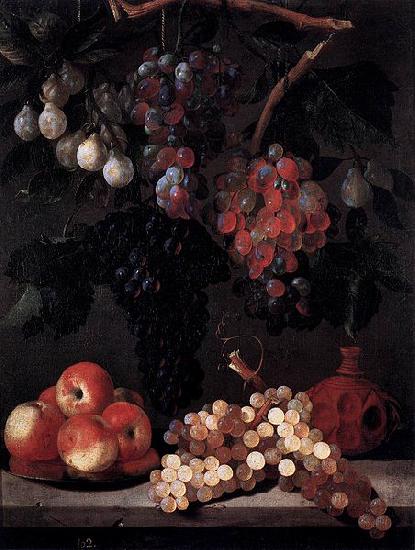Juan Bautista de Espinosa Bodegon de uvas, manzanas y ciruelas Germany oil painting art
